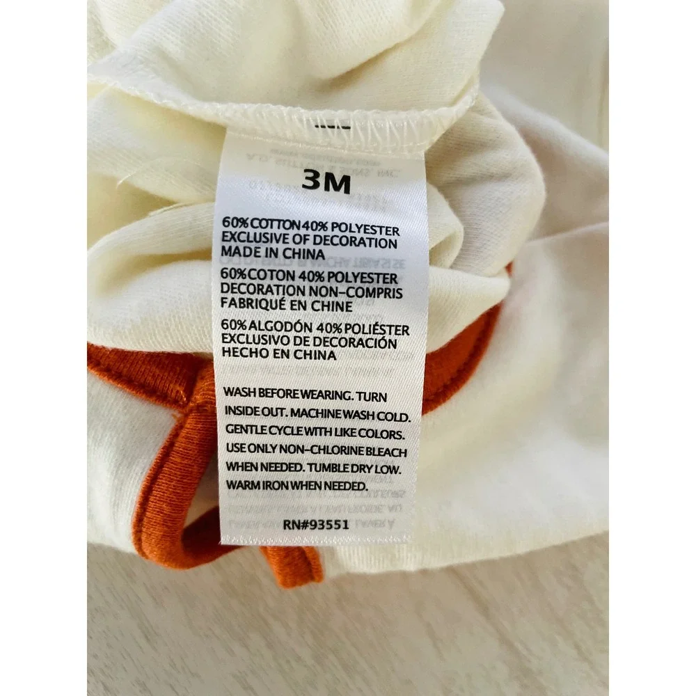 Baby Essentials My 1st Thanksgiving 4 Piece Tutu Set Ivory Orange 3M 81427